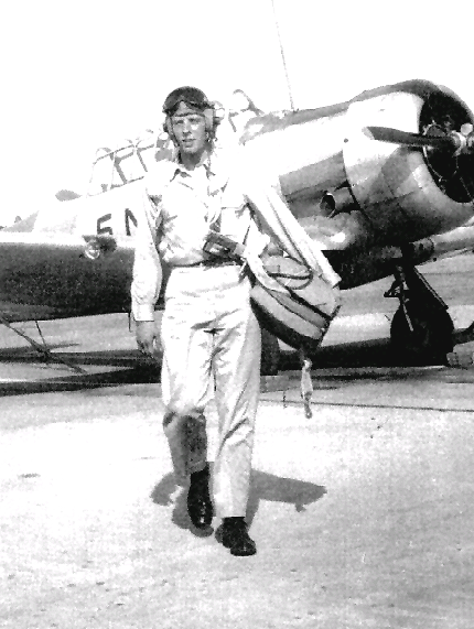 3/C Mid’n Glenn L. Allen assigned to training program Yoke 4 of the Naval Air Training Command NAAS Cabaniss Field at NAS Corpus Christi, Texas September 1946
