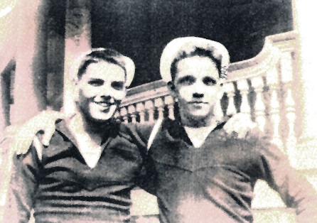 A/S Lou Ives (left) and Bob Neely    V-5 Colorado College    September 26, 1945