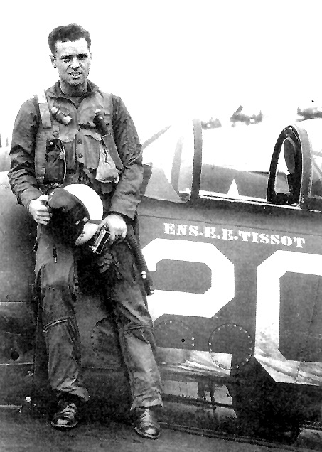 “My” F8F-1    (“I only had my name on one side. My good friend [Flying Midshipman] George Rothrock, owned the other side.”)    NAS Alameda flight line    1949