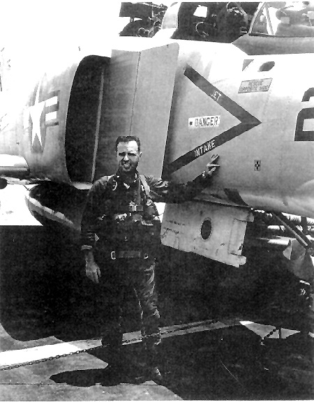 CAG-14 next to his Phantom     “By now, I had my name on both sides of the cockpit.”      “Constellation – 1967”
