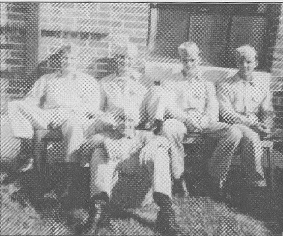 Saufley Field – July 1949 – Flight 126    Joe Brown, Fred Bereswill, John Roche, Joe Preston; seated: Joe Miller  
