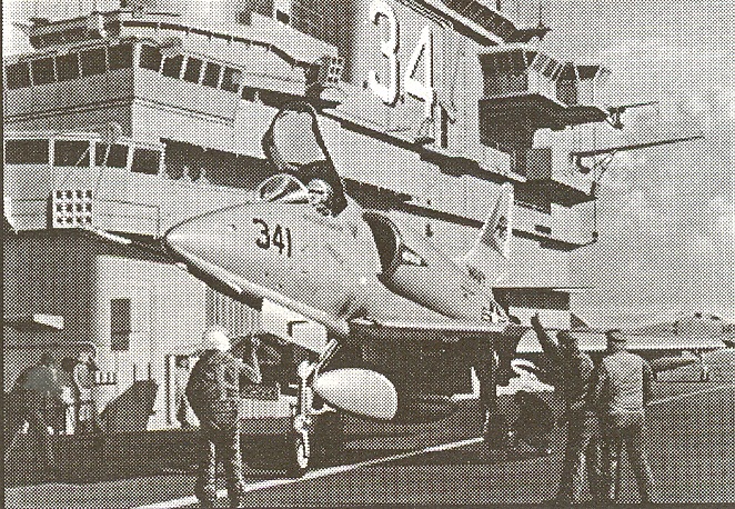 FMA Log summer 2000  Harry Jenkins lands his Skyhawk back aboard the USS Oriskany (CVA-34) after a raid on oil depot in North Vietnam, 1965  