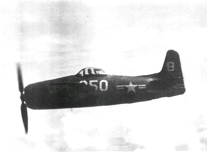 “The F8F was a joy to fly.”over Corpus Christi, Texas