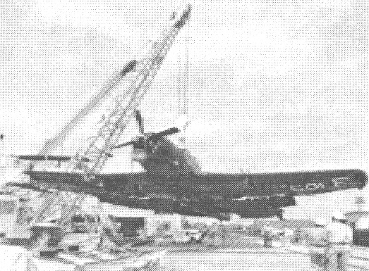 US Navy photo  24 May 1949 NAS Jacksonville Fl  Ditching: AM-1 BuNo 122394  Ens V.C. Lopez, VA-45  Green Cove Springs, Florida  Cause: Backfire & Engine failure