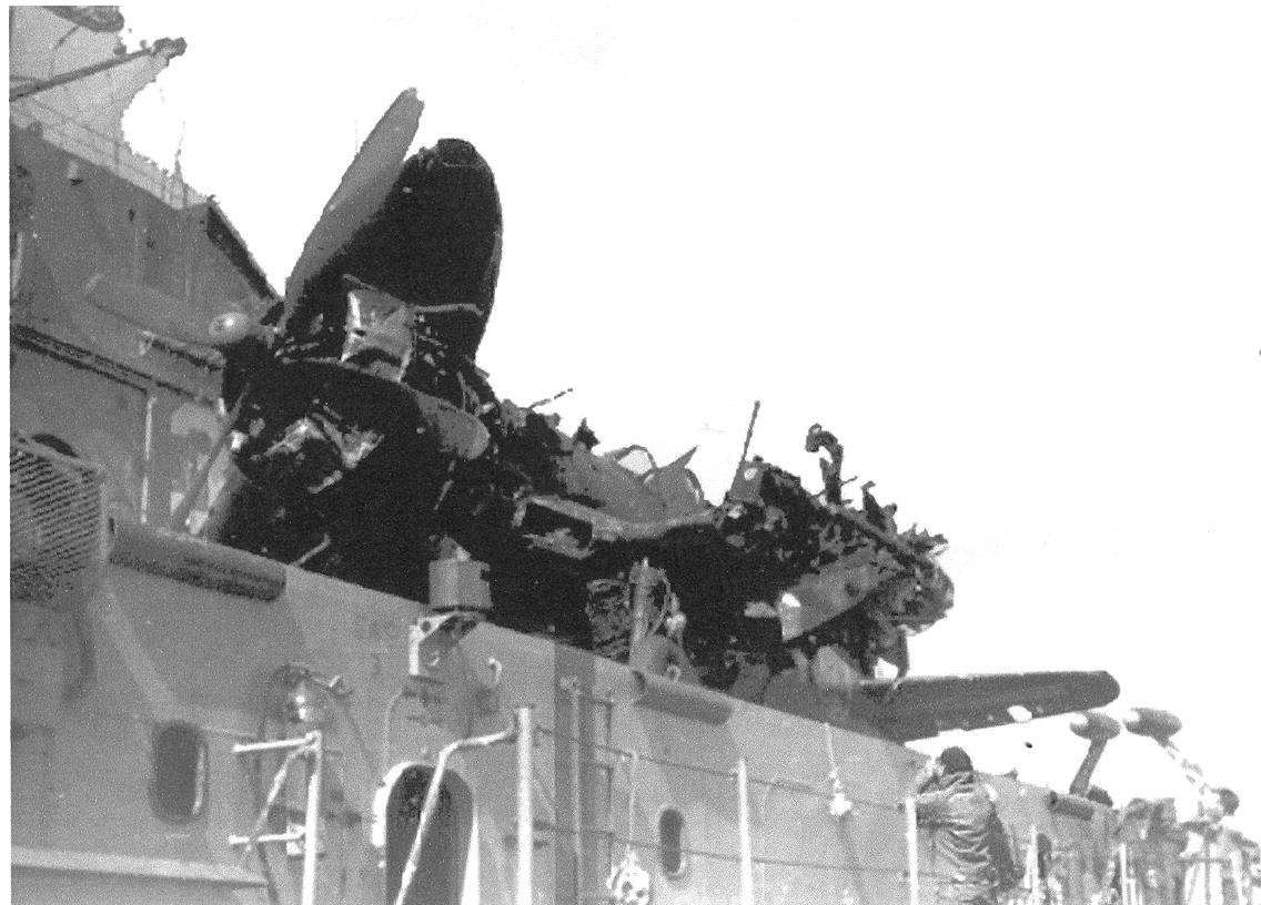 VF-874 F4U with hung bomb