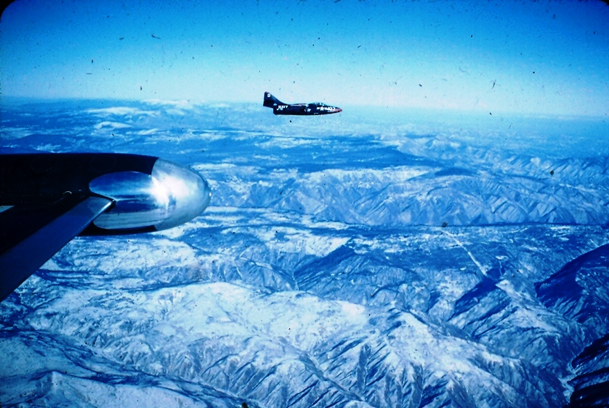 7 - F9F-5 over North Korea near the Yalu