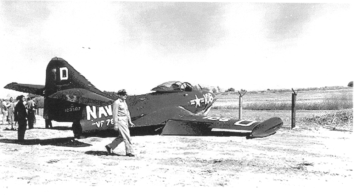 Bethel - After incident at NAAS El Centro when I couldn't get my gear to lock down. 6 May 52, F9F-2 BuNo 123507