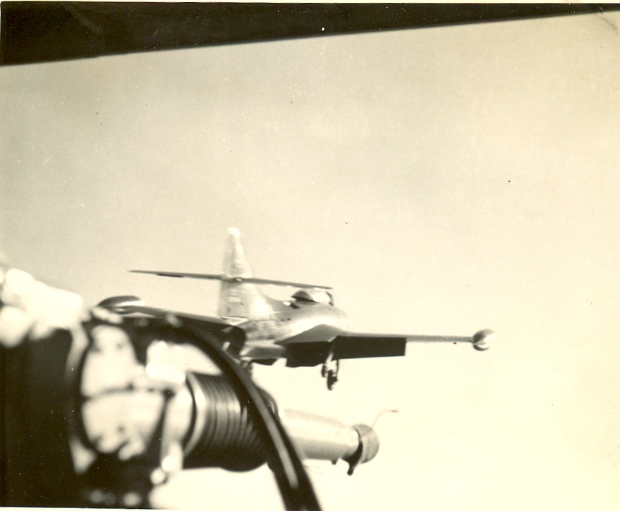 F9F-2 goes off catapult, BHR, October 1951