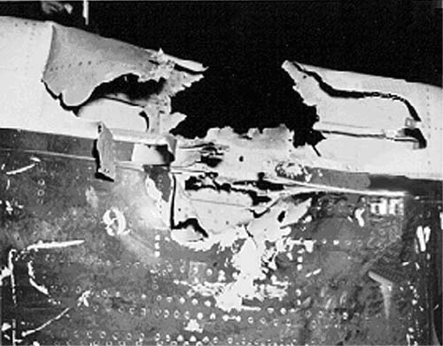 F9F Flak Damage VF-781 McCabe 1952-53